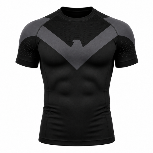 Nightwing Compression Shirt Short Sleeve Grey