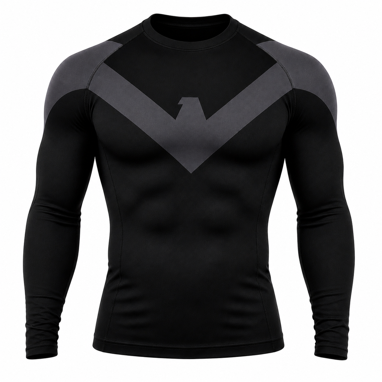 Nightwing Compression Shirt Long Sleeve Grey