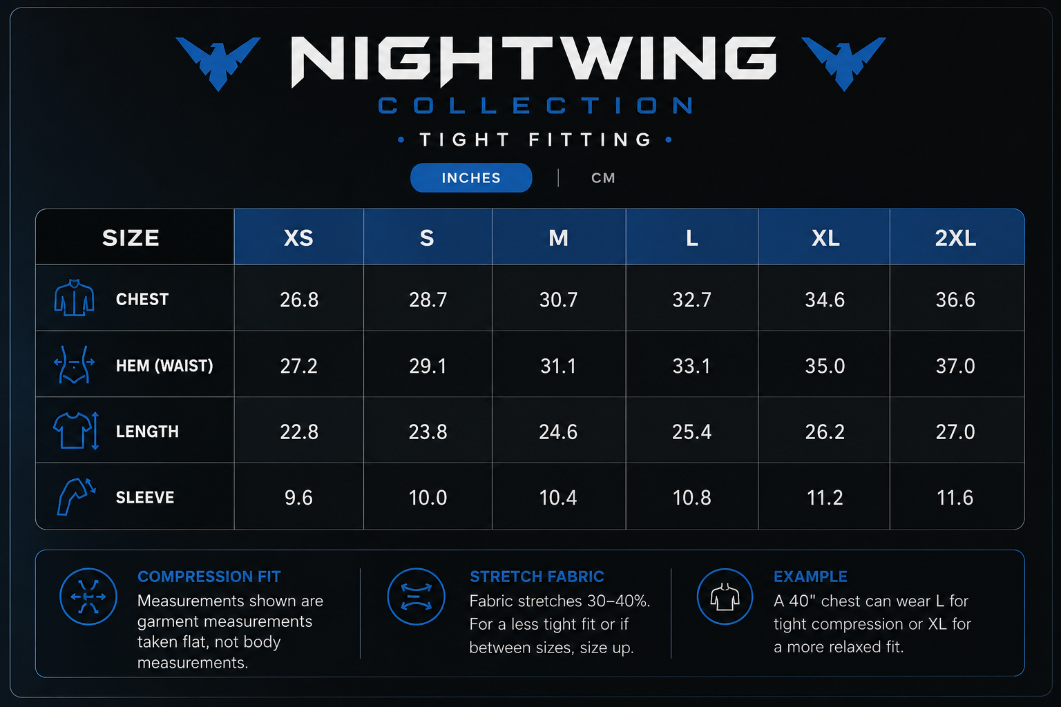 Nightwing Compression Shirt Long Sleeve
